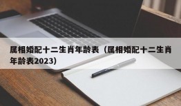 属相婚配十二生肖年龄表（属相婚配十二生肖年龄表2023）