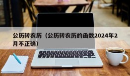 公历转农历（公历转农历的函数2024年2月不正确）