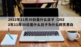 2022年11月30日是什么日子（2022年11月30日是什么日子为什么网页黑白）