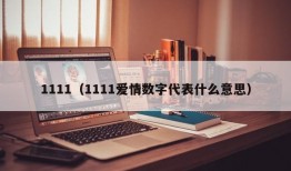 1111（1111爱情数字代表什么意思）