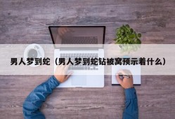 男人梦到蛇（男人梦到蛇钻被窝预示着什么）