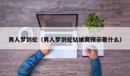 男人梦到蛇（男人梦到蛇钻被窝预示着什么）