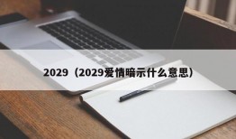 2029（2029爱情暗示什么意思）