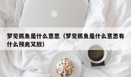 梦见抓鱼是什么意思（梦见抓鱼是什么意思有什么预兆又放）