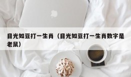 目光如豆打一生肖（目光如豆打一生肖数字是老鼠）