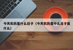 今天农历是什么日子（今天农历是什么日子属什么）