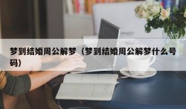 梦到结婚周公解梦（梦到结婚周公解梦什么号码）