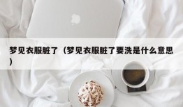 梦见衣服脏了（梦见衣服脏了要洗是什么意思）