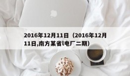 2016年12月11日（2016年12月11日,南方某省l电厂二期）