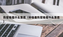 伤官格是什么意思（命格是伤官格是什么意思）