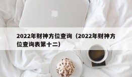 2022年财神方位查询（2022年财神方位查询表第十二）