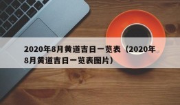 2020年8月黄道吉日一览表（2020年8月黄道吉日一览表图片）